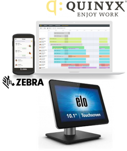 Workforce Management and Time Punching tool for indoor use by Quinyx