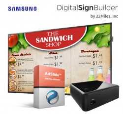 Digital Menu Board Solution featuring AdSlide Software by 22Miles