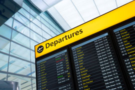 Airport Digital Departure Board